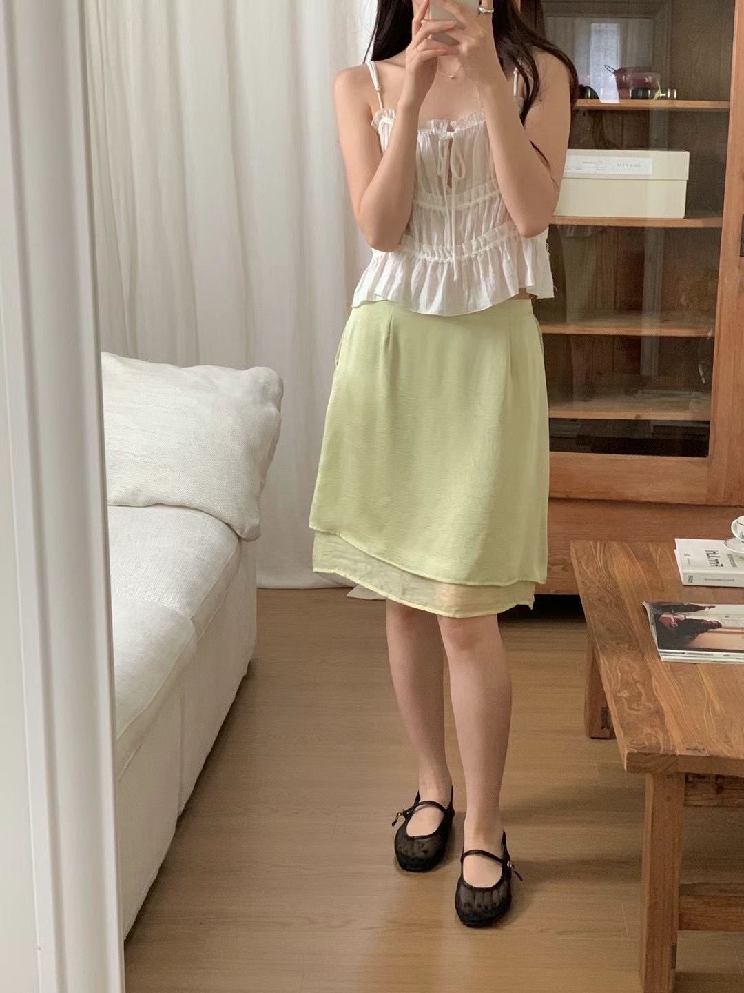 WANDERLUST韓國代購㊣女士新品推薦25春夏職業半身裙中短裙WANDERLUST半身裙/中短裙