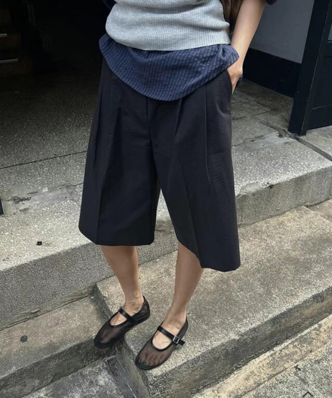 ROOMING-룸잉-T東大門㊣直郵女裝新款職業真品25春夏短褲ROOMING短褲