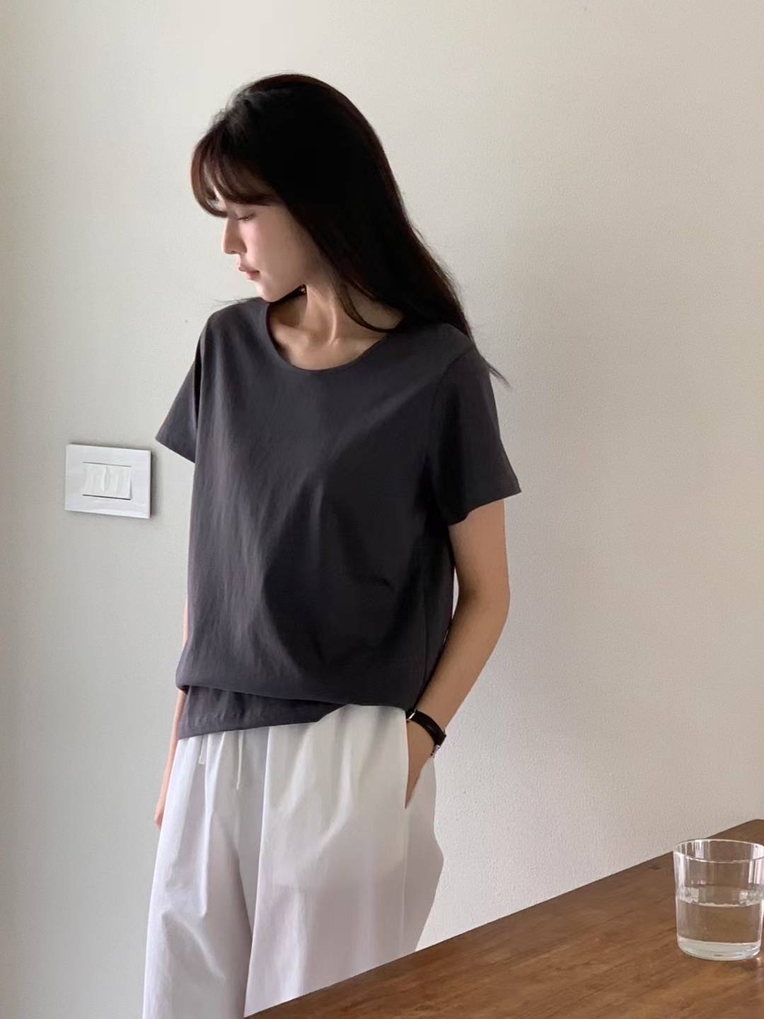 BERN韓國直郵㊣女士新款真品熱賣休閑職業時尚人氣推薦25春夏T恤BERNT恤圖色4