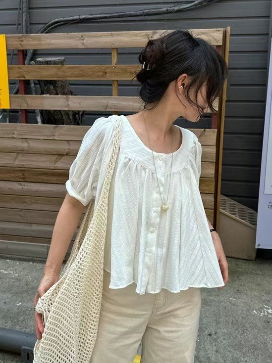 ROOMING-룸잉-T東大門㊣直郵女裝新品真品熱賣襯衫蕾絲衫ROOMING襯衫/蕾絲衫
