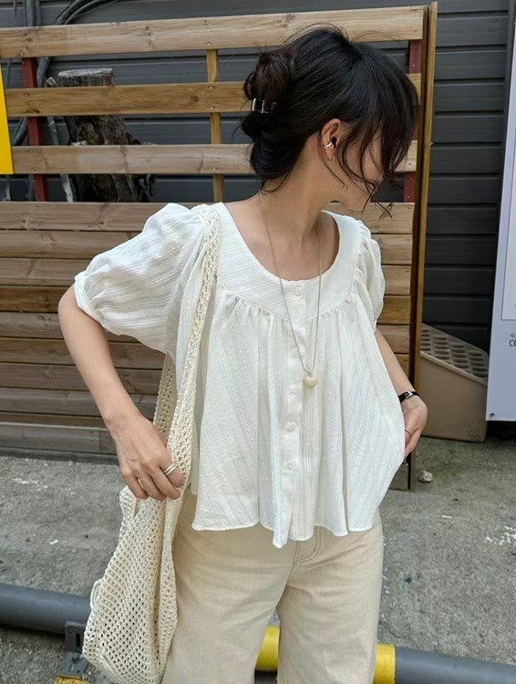ROOMING-룸잉-T東大門㊣直郵女裝新品真品熱賣襯衫蕾絲衫ROOMING襯衫/蕾絲衫