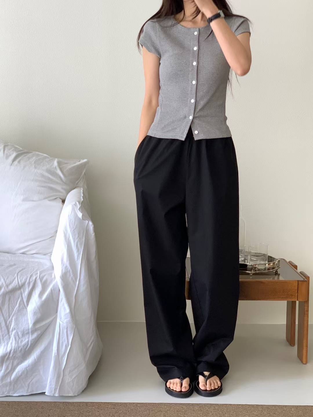 BERN韓國代購㊣女士新款休閑推薦真品人氣25春夏時尚休閑褲BERN休閑褲圖色1