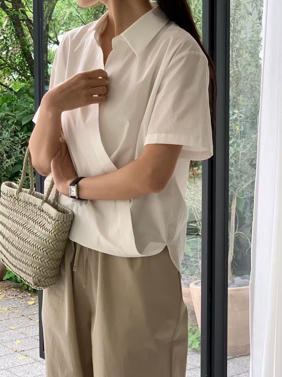 BERN東大門㊣實拍女裝新品休閑人氣25春夏時尚推薦襯衫蕾絲衫BERN襯衫/蕾絲衫圖色2