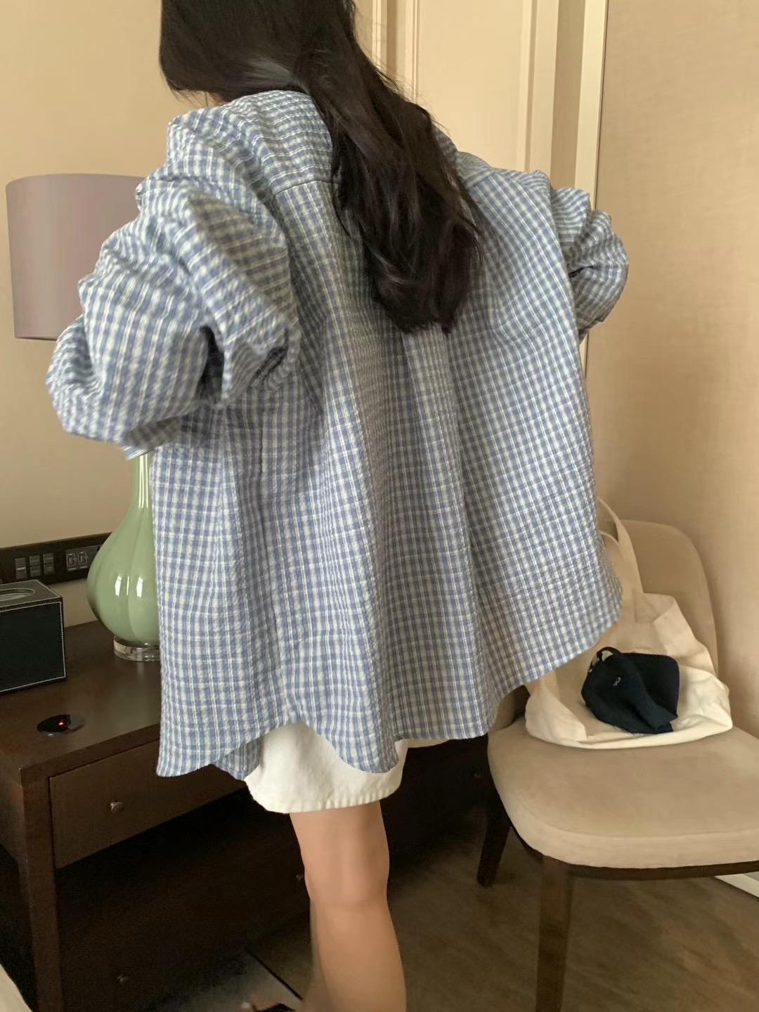 WANDERLUST韓國直郵㊣女裝新款真品推薦25春夏時尚襯衫蕾絲衫WANDERLUST襯衫/蕾絲衫