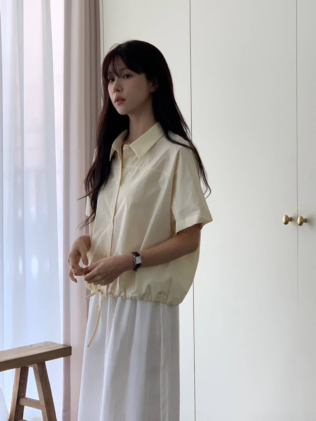 BERN韓國直郵㊣女裝新款真品25春夏休閑人氣熱賣襯衫蕾絲衫BERN襯衫/蕾絲衫圖色2