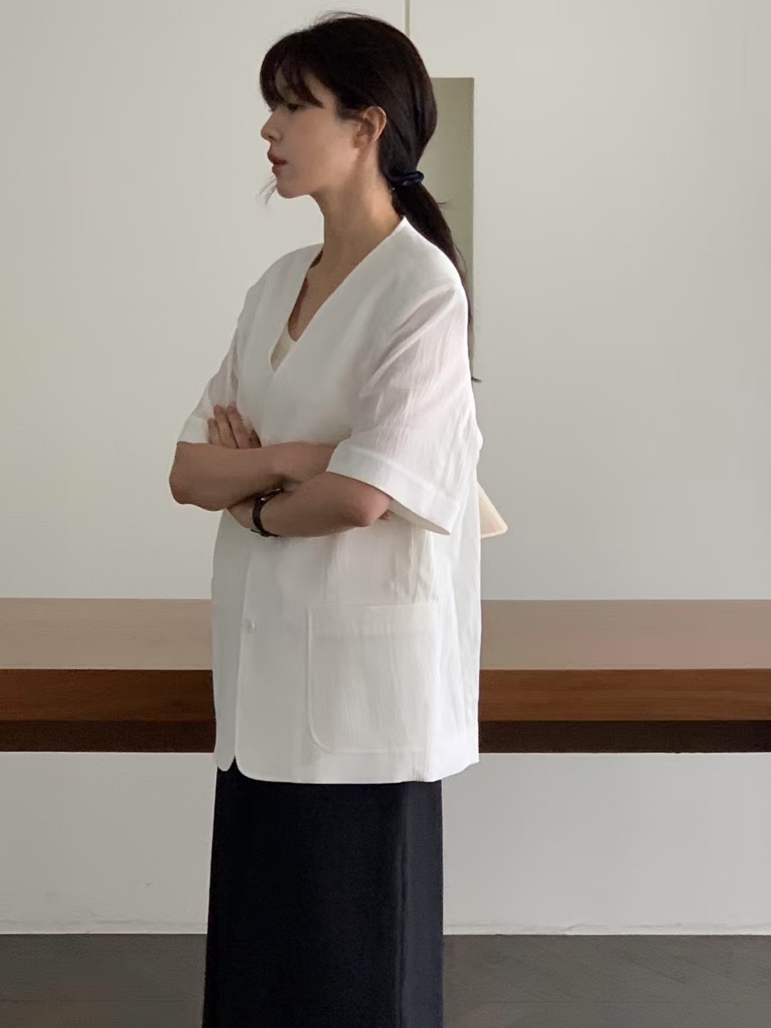 BERN韓國直郵㊣女士新款休閑時尚25春夏職業推薦人氣真品夾克BERN夾克