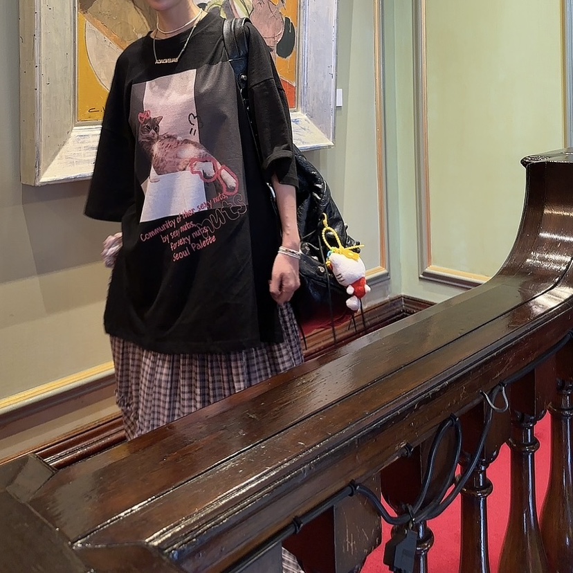 PALETTE-Q東大門㊣直郵女士新品推薦休閑人氣職業時尚真品T恤PALETTET恤