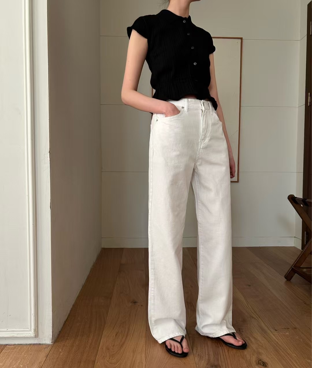 HEY BILLY韓國直郵㊣女裝新品休閑25春夏時尚職業人氣牛仔褲HEY BILLY牛仔褲