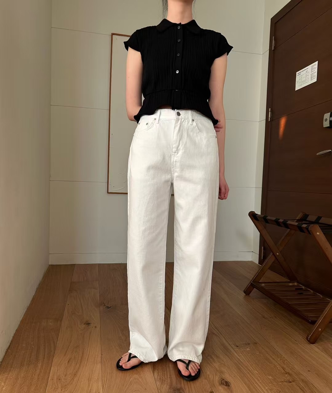 HEY BILLY韓國直郵㊣女裝新品休閑25春夏時尚職業人氣牛仔褲HEY BILLY牛仔褲