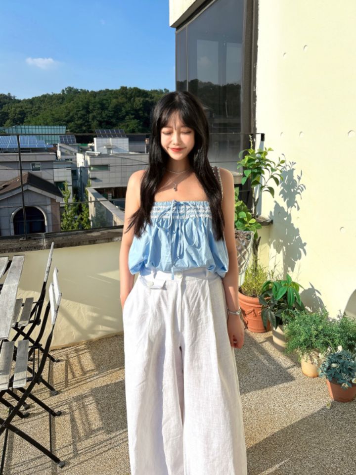 mars韓國代購㊣女裝新款時尚25春夏人氣熱賣推薦職業吊帶背心mars吊帶/背心