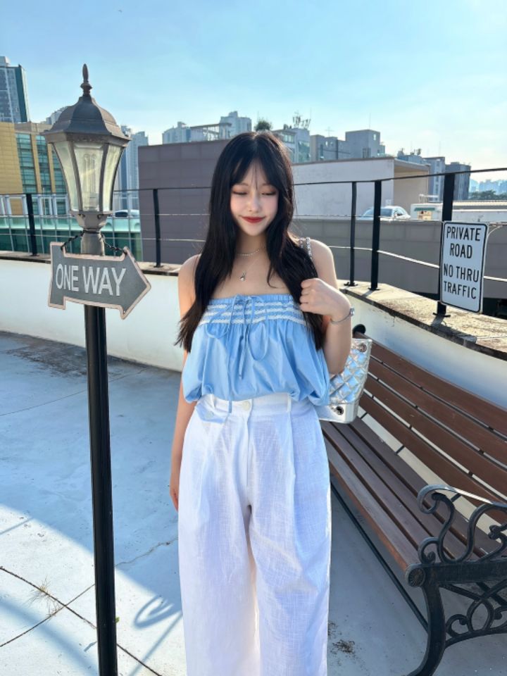 mars韓國代購㊣女裝新款時尚25春夏人氣熱賣推薦職業吊帶背心mars吊帶/背心