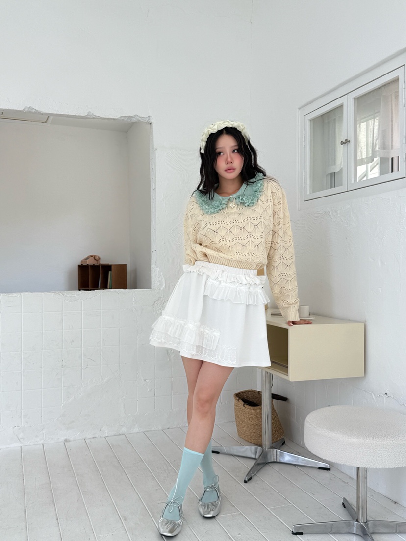 MAISONDEGLORY東大門㊣代購女士新品職業25春夏時尚推薦短裙MAISON DE GLORY短裙