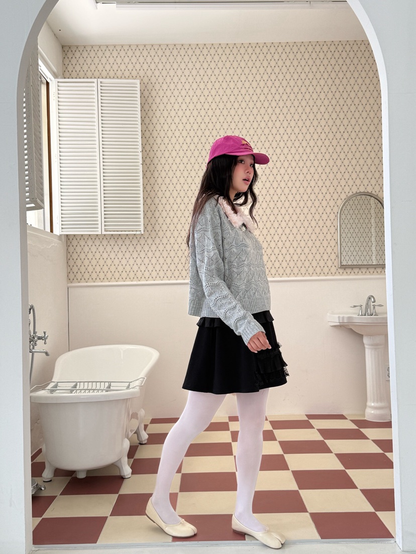 MAISONDEGLORY東大門㊣代購女士新品職業25春夏時尚推薦短裙MAISON DE GLORY短裙