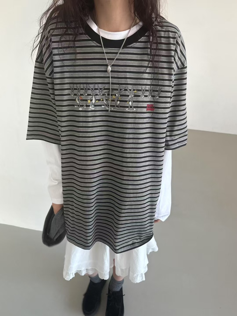 MINIMUZE韓國直郵㊣女士新品真品25春夏休閑職業時尚熱賣T恤MINIMUZET恤