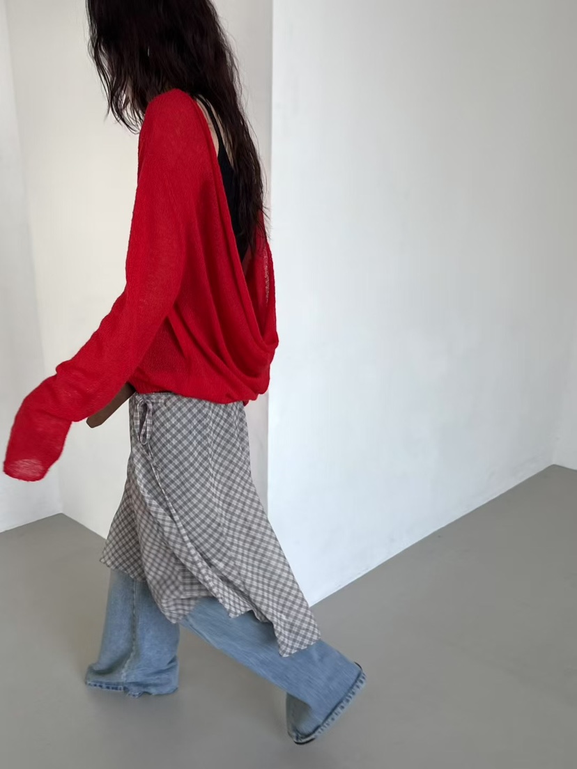 MINIMUZE韓國直郵㊣女裝新款25春夏推薦真品熱賣針織衫雙面MINIMUZE針織衫
