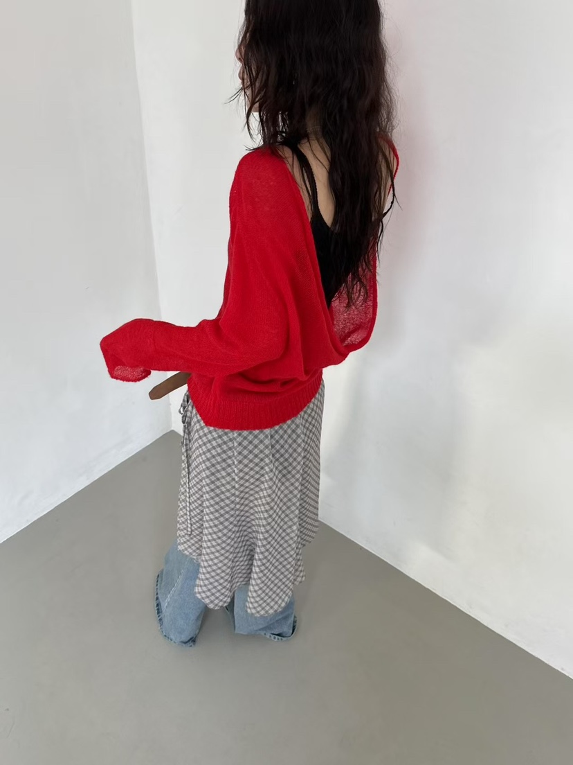 MINIMUZE韓國直郵㊣女裝新款25春夏推薦真品熱賣針織衫雙面MINIMUZE針織衫