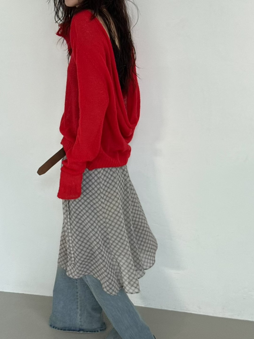 MINIMUZE韓國直郵㊣女裝新款25春夏推薦真品熱賣針織衫雙面MINIMUZE針織衫