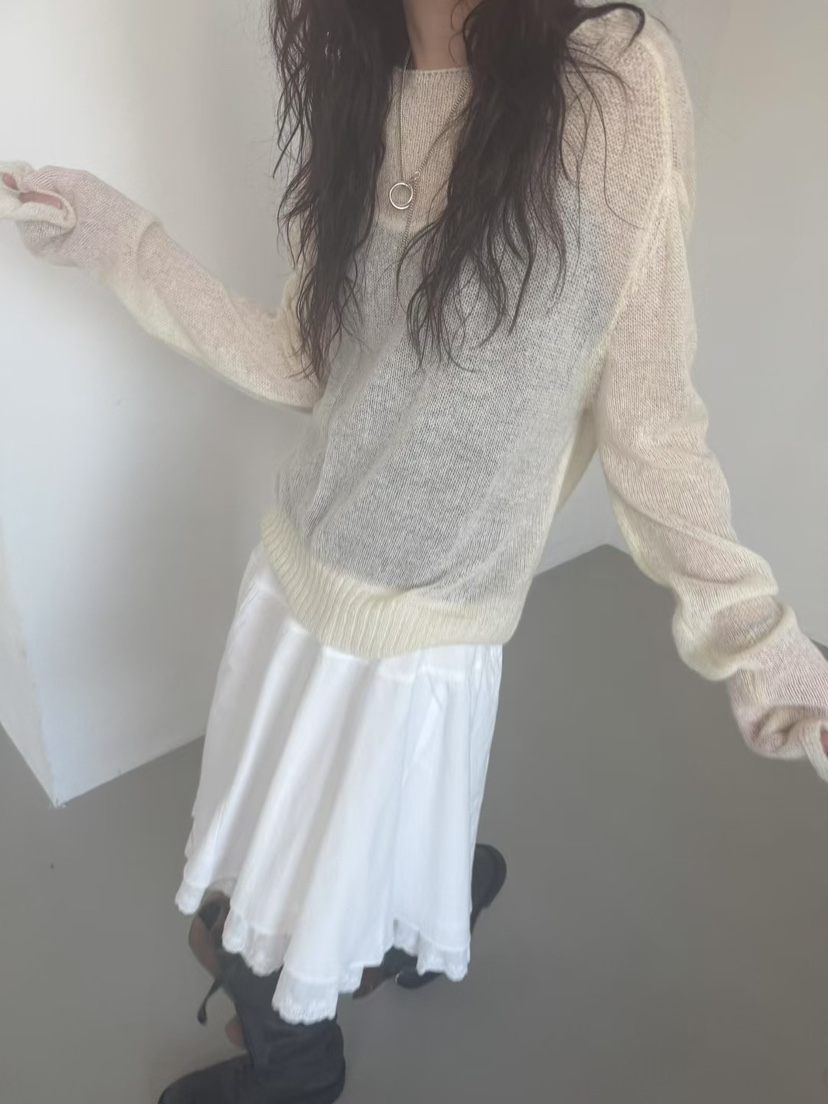MINIMUZE韓國直郵㊣女裝新款25春夏推薦真品熱賣針織衫雙面MINIMUZE針織衫