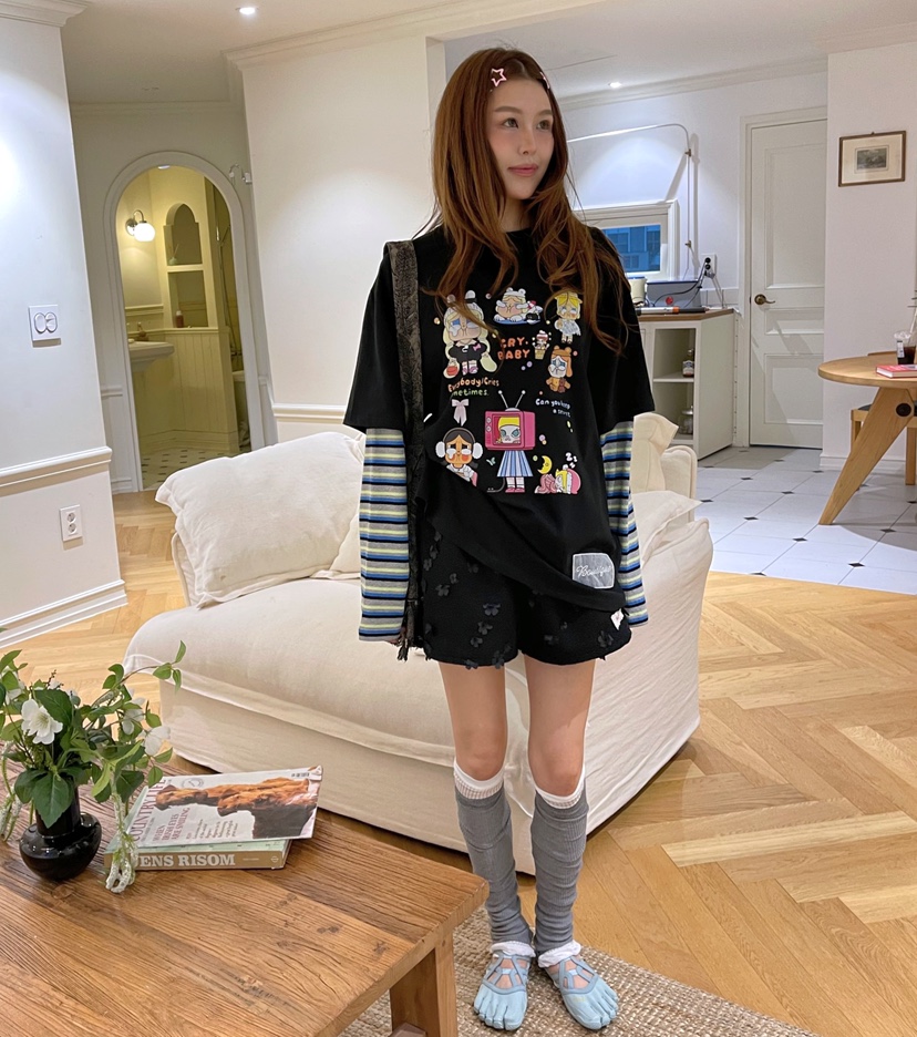BOUTIQUE-L韓國代購㊣女裝新品時尚職業25春夏熱賣真品短褲BOUTIQUE-L短褲