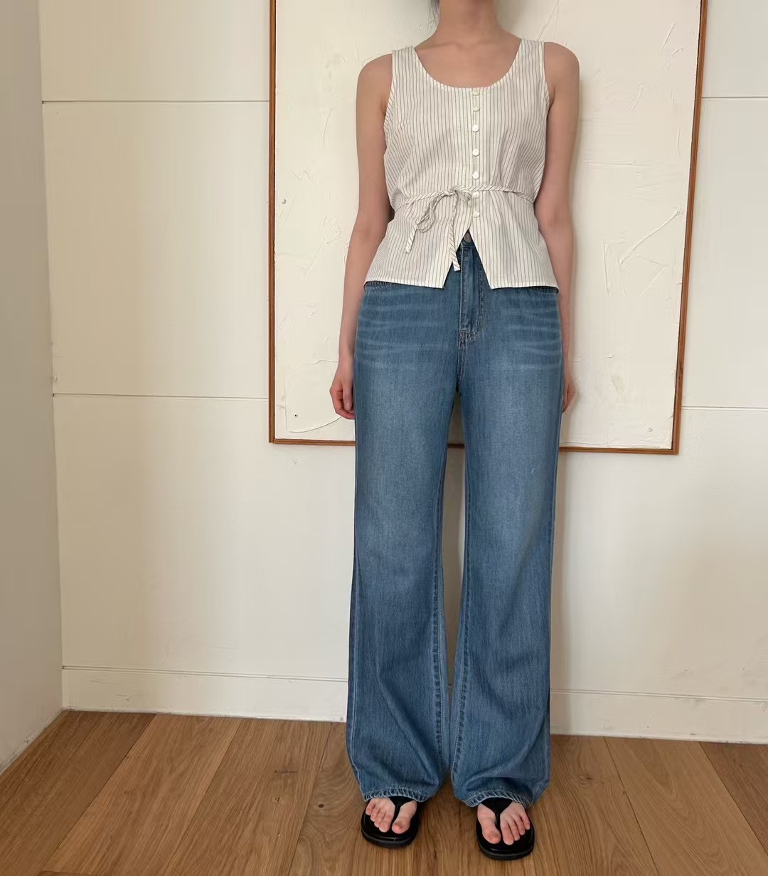 HEY BILLY東大門㊣直郵女裝新品25春夏時尚人氣休閑牛仔褲HEY BILLY牛仔褲