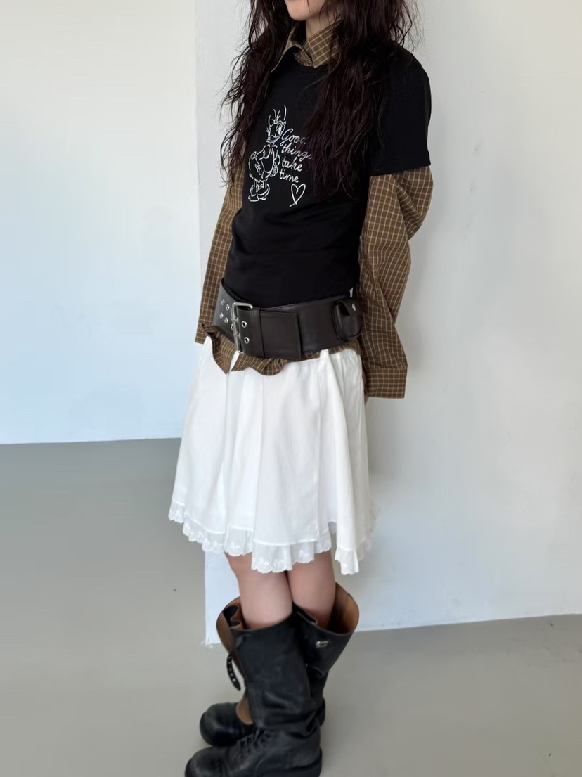 MINIMUZE東大門㊣代購女裝新品25春夏人氣推薦休閑時尚短裙MINIMUZE短裙