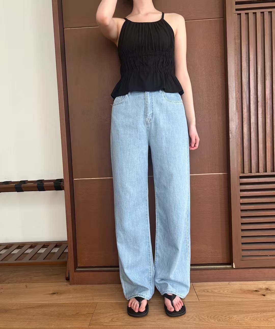 HEY BILLY韓國代購㊣女裝新品休閑熱賣職業推薦真品牛仔褲HEY BILLY牛仔褲