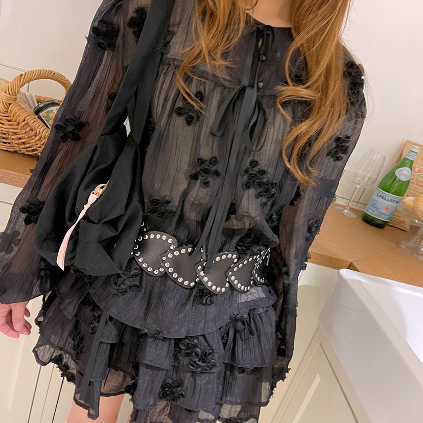 BOUTIQUE-L東大門㊣實拍女士新款時尚25春夏休閑襯衫蕾絲衫BOUTIQUE-L襯衫/蕾絲衫
