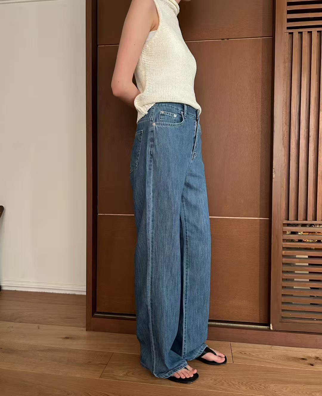 HEY BILLY東大門㊣代購女裝新品推薦25春夏休閑職業牛仔褲HEY BILLY牛仔褲