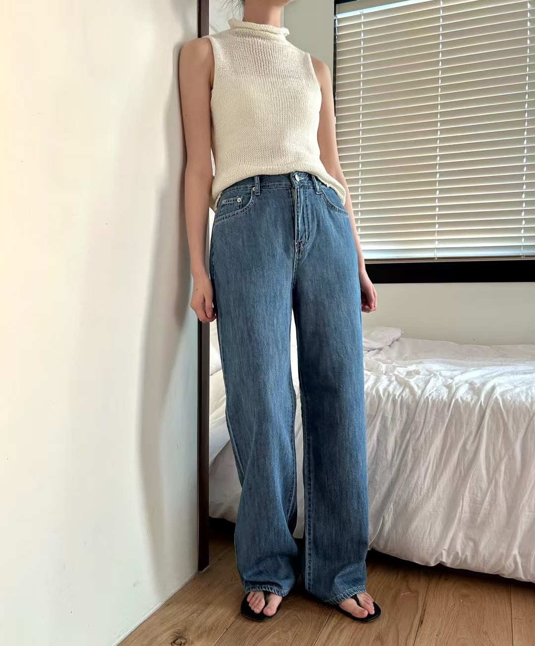 HEY BILLY東大門㊣代購女裝新品推薦25春夏休閑職業牛仔褲HEY BILLY牛仔褲