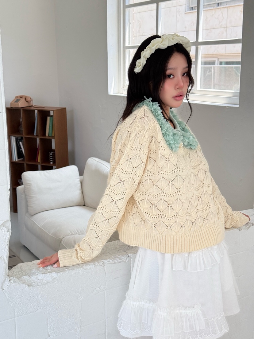 MAISONDEGLORY東大門㊣代購女裝新品推薦時尚熱賣職業針織衫MAISON DE GLORY針織衫