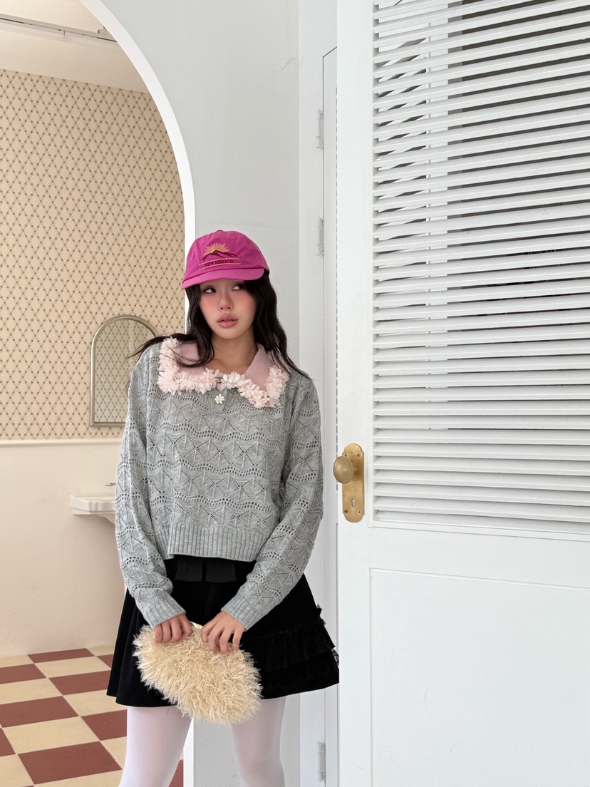 MAISONDEGLORY東大門㊣代購女裝新品推薦時尚熱賣職業針織衫MAISON DE GLORY針織衫