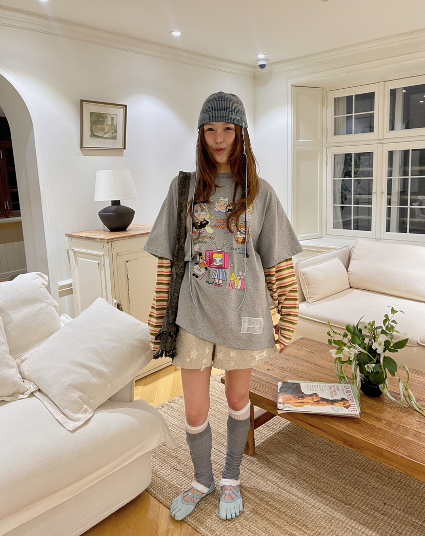 BOUTIQUE-L韓國直郵㊣女士新款職業推薦熱賣休閑25春夏長袖T恤BOUTIQUE-L長袖T恤