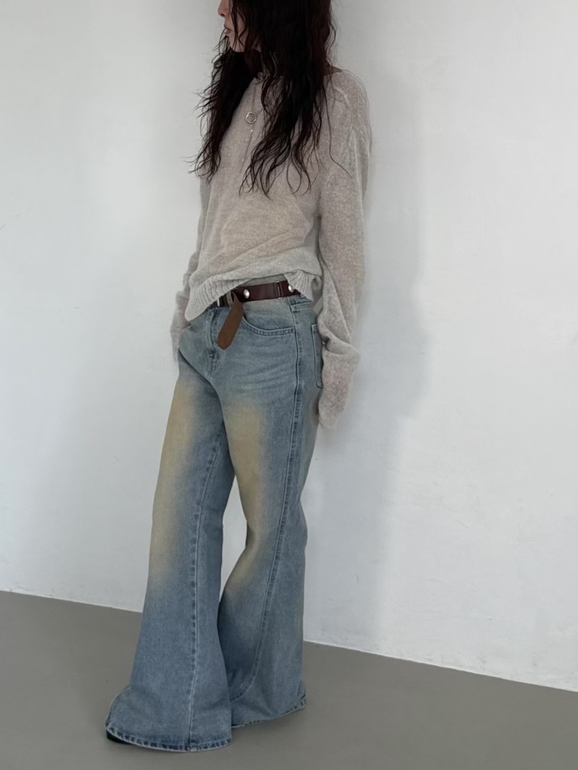 MINIMUZE韓國代購㊣女士新品25春夏人氣時尚推薦真品牛仔褲MINIMUZE牛仔褲