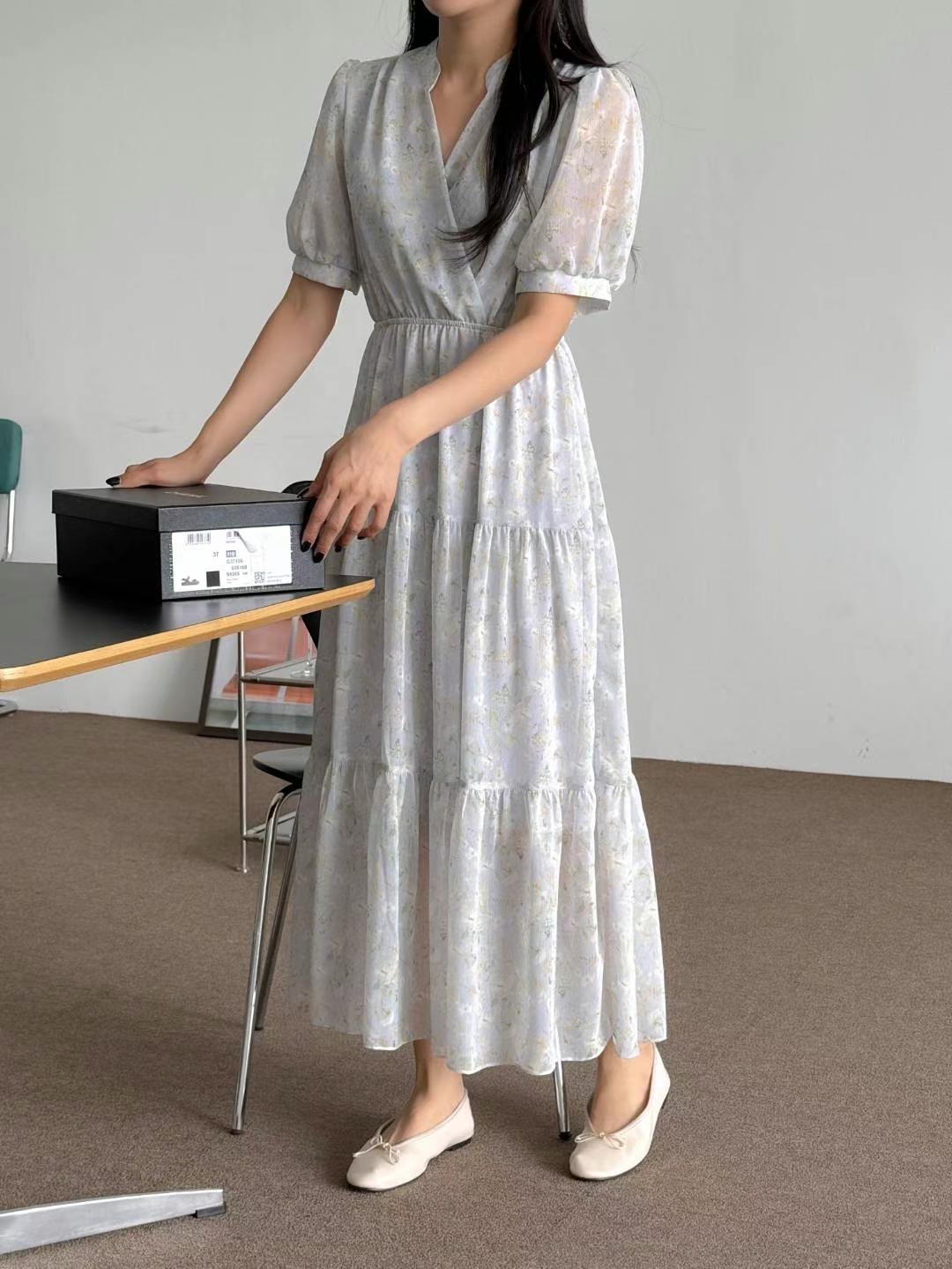 THE ORA韓國代購㊣女士新品真品人氣休閑25春夏職業連衣裙THE ORA連衣裙