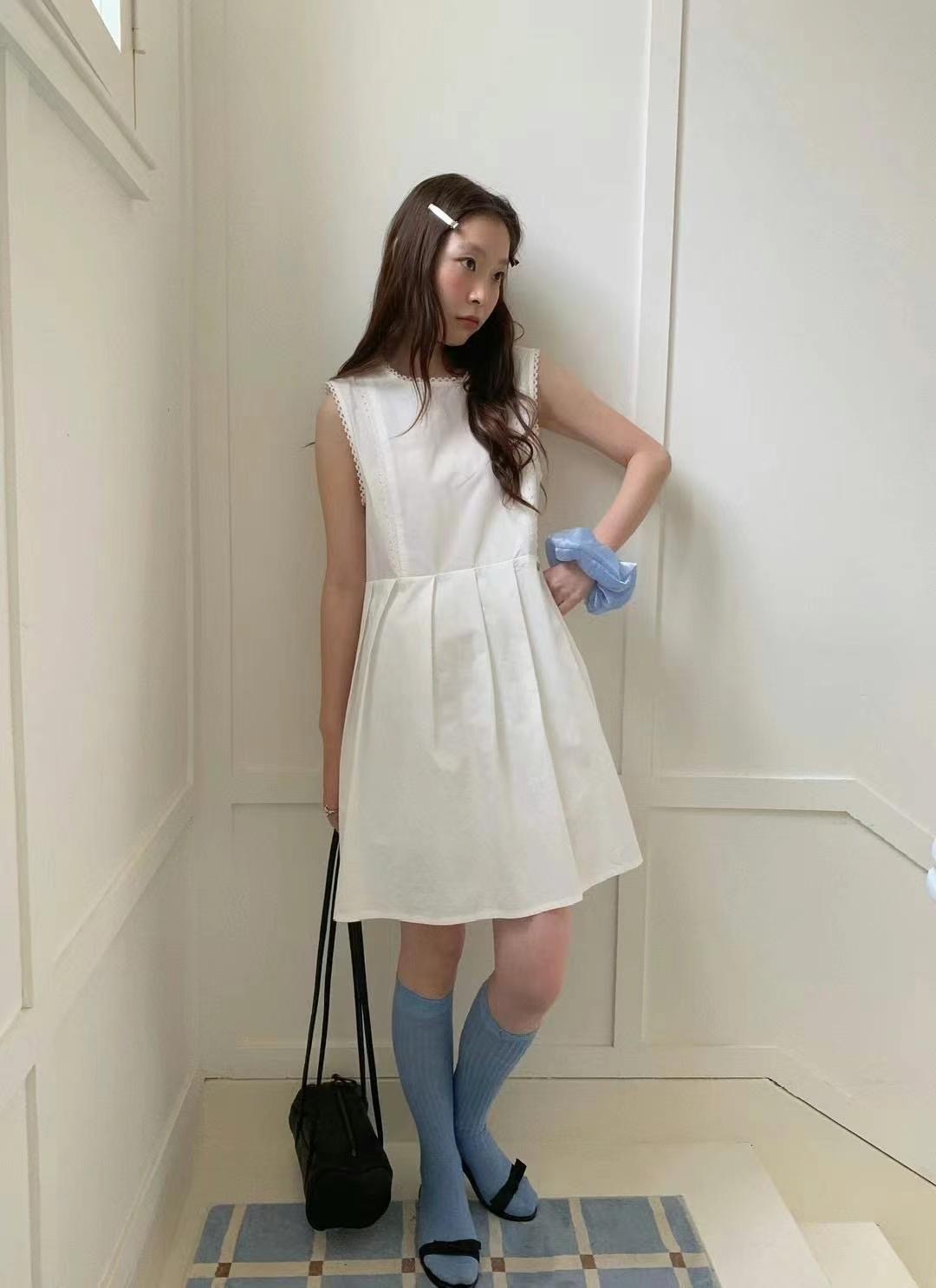 THE ORA東大門㊣實拍女士新款25春夏時尚人氣休閑職業連衣裙THE ORA連衣裙