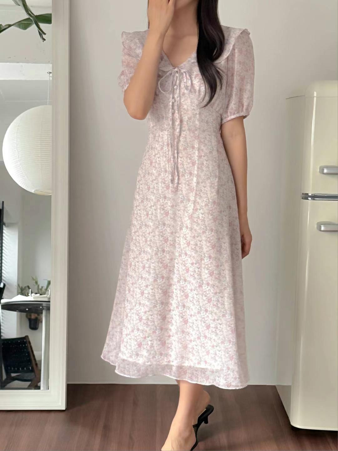 THE ORA韓國直郵㊣女裝新品人氣真品25春夏休閑熱賣連衣裙THE ORA連衣裙