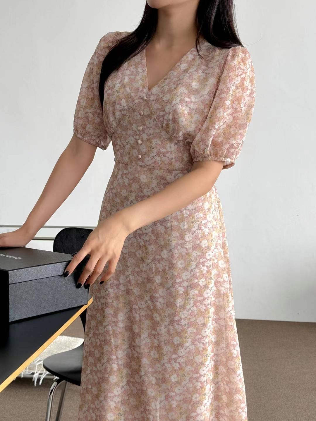 THE ORA韓國代購㊣女裝新款真品休閑25春夏職業人氣連衣裙THE ORA連衣裙