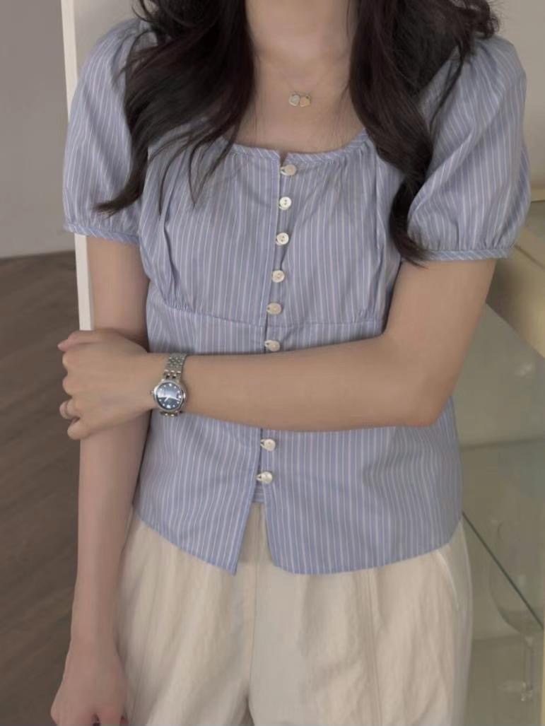 THE ORA東大門㊣代購女裝新款熱賣人氣職業休閑襯衫蕾絲衫THE ORA襯衫/蕾絲衫