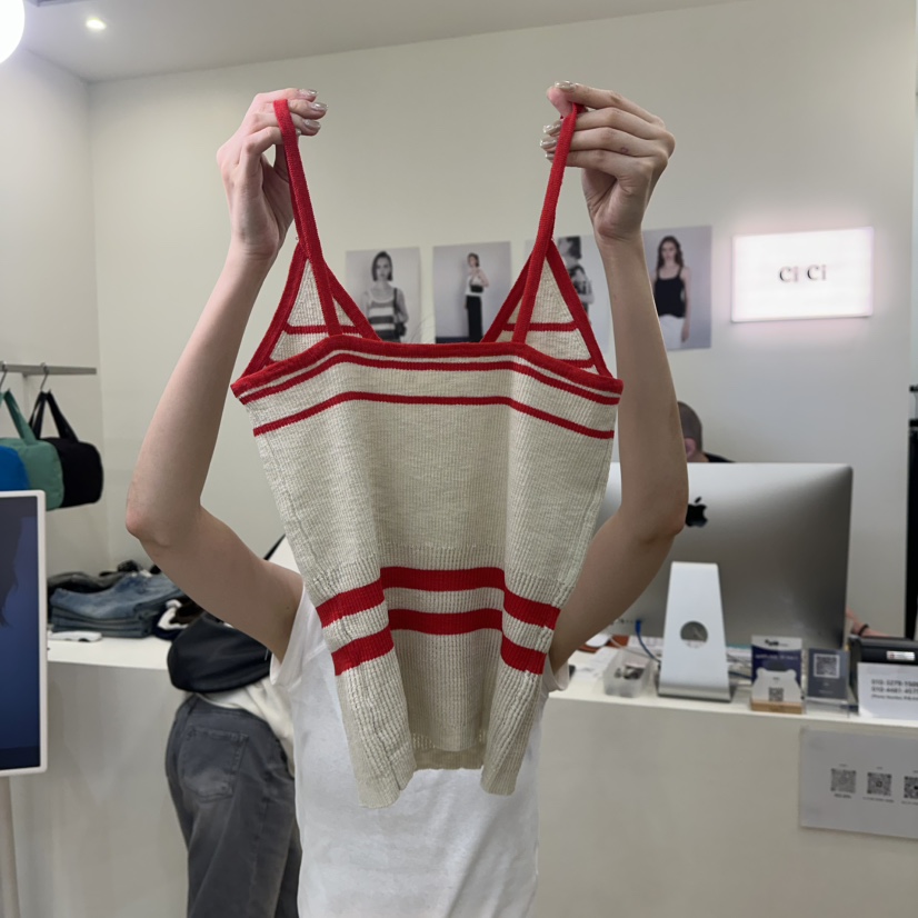 CICI東大門㊣實拍女裝新款休閑人氣時尚熱賣推薦25春夏吊帶背心Ci Ci吊帶/背心