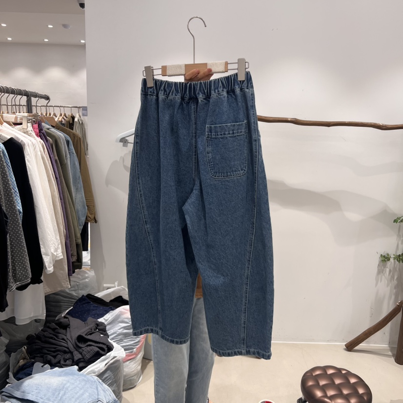 BLOOM東大門㊣實拍女裝新品時尚休閑25春夏熱賣真品職業牛仔褲BLOOM-S牛仔褲