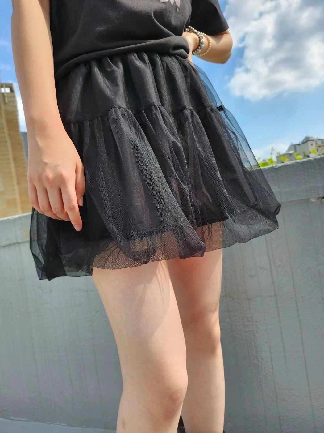 LAYERING東大門㊣實拍女裝新款推薦熱賣時尚休閑真品人氣短裙LAYERING短裙圖色2