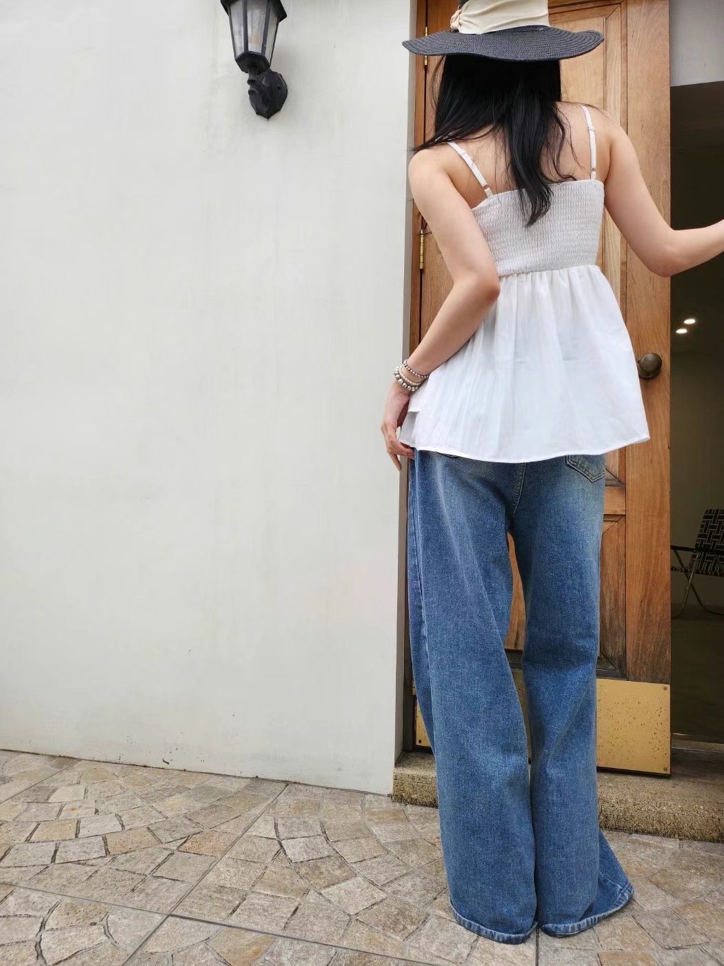 LAYERING東大門㊣代購女裝新款休閑人氣推薦25春夏吊帶背心褶皺LAYERING吊帶/背心