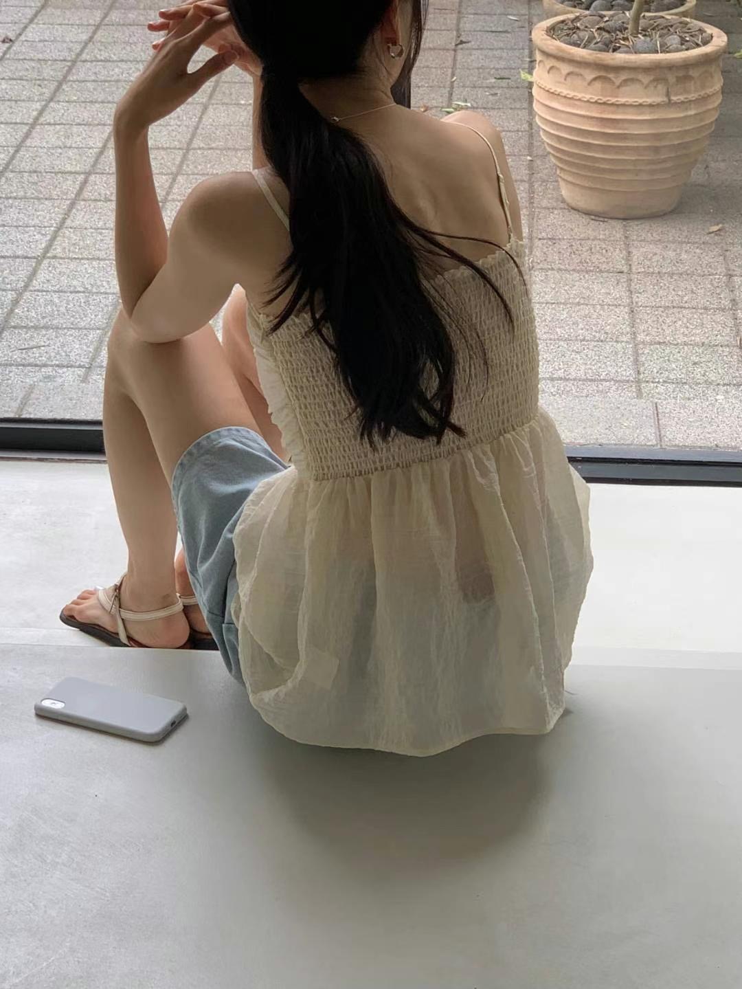 INOUF東大門㊣代購女裝新款熱賣真品推薦25春夏人氣吊帶背心INOUF/FLUTTER吊帶/背心