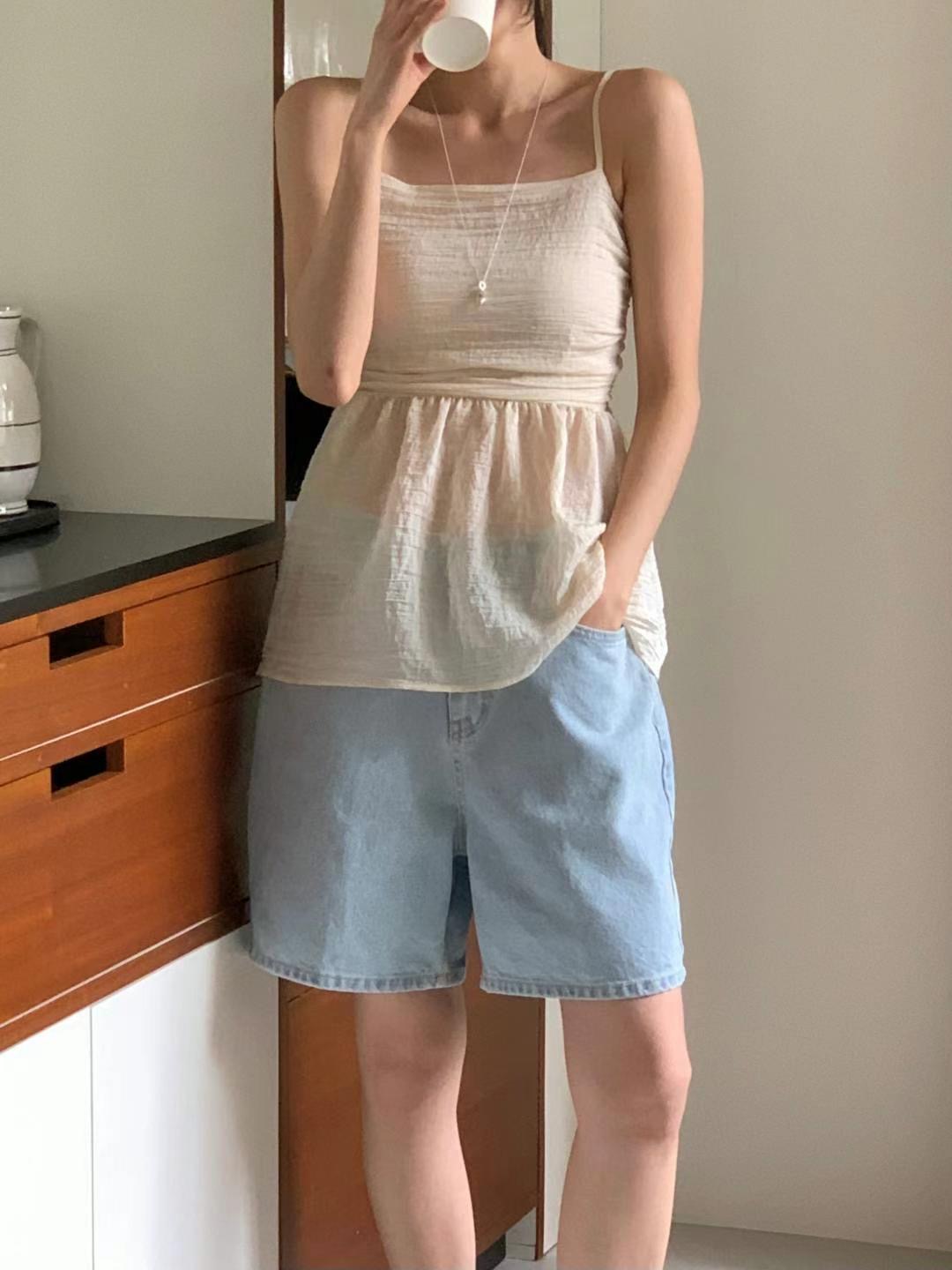 INOUF東大門㊣代購女裝新款熱賣真品推薦25春夏人氣吊帶背心INOUF/FLUTTER吊帶/背心