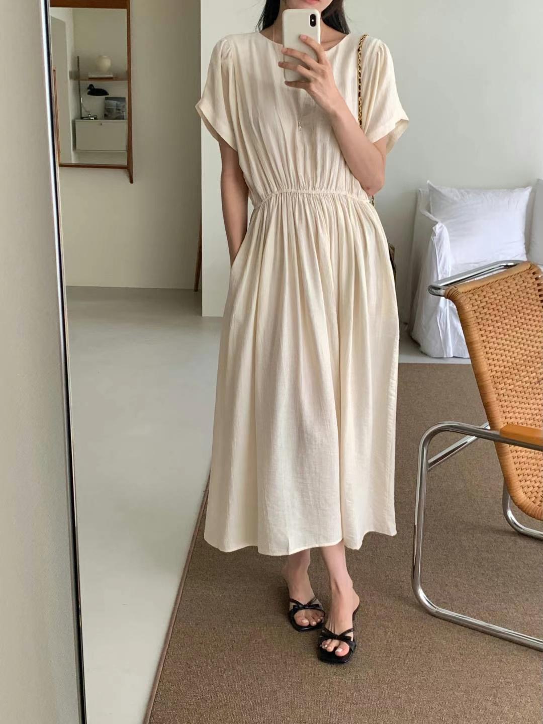INOUF東大門㊣直郵女裝新款真品休閑時尚25春夏人氣推薦連衣裙INOUF/FLUTTER連衣裙