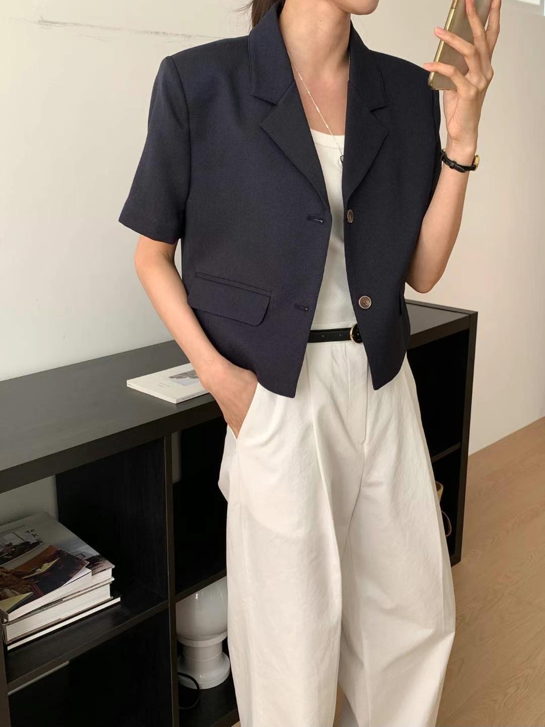 INOUF東大門㊣直郵女裝新款職業25春夏真品推薦熱賣時尚夾克INOUF/FLUTTER夾克圖色2