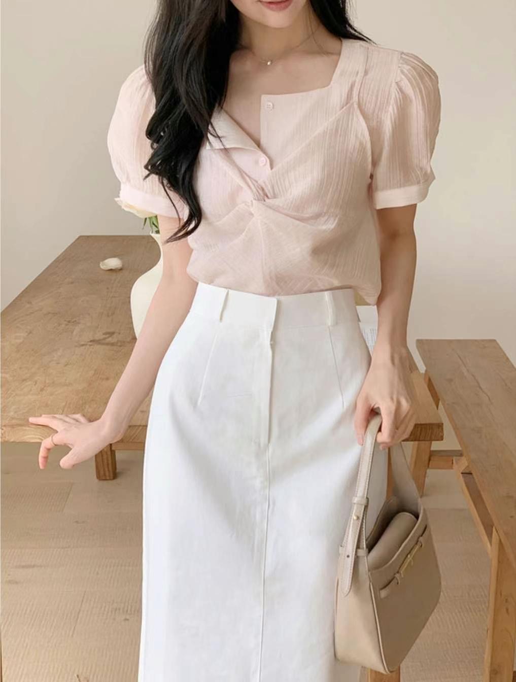 HARA東大門㊣直郵女裝新品人氣休閑時尚職業熱賣襯衫蕾絲衫HARA襯衫/蕾絲衫