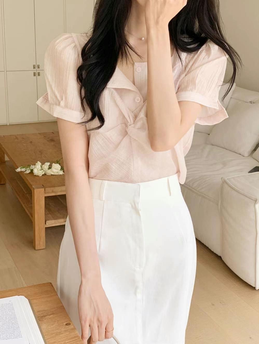 HARA東大門㊣直郵女裝新品人氣休閑時尚職業熱賣襯衫蕾絲衫HARA襯衫/蕾絲衫