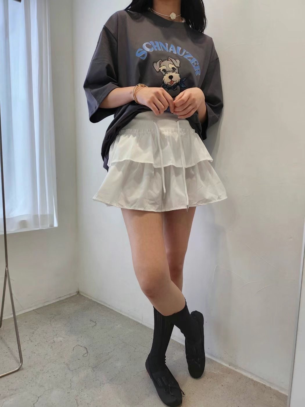 LAYERING東大門㊣代購女士新品時尚人氣職業休閑熱賣真品短裙LAYERING短裙