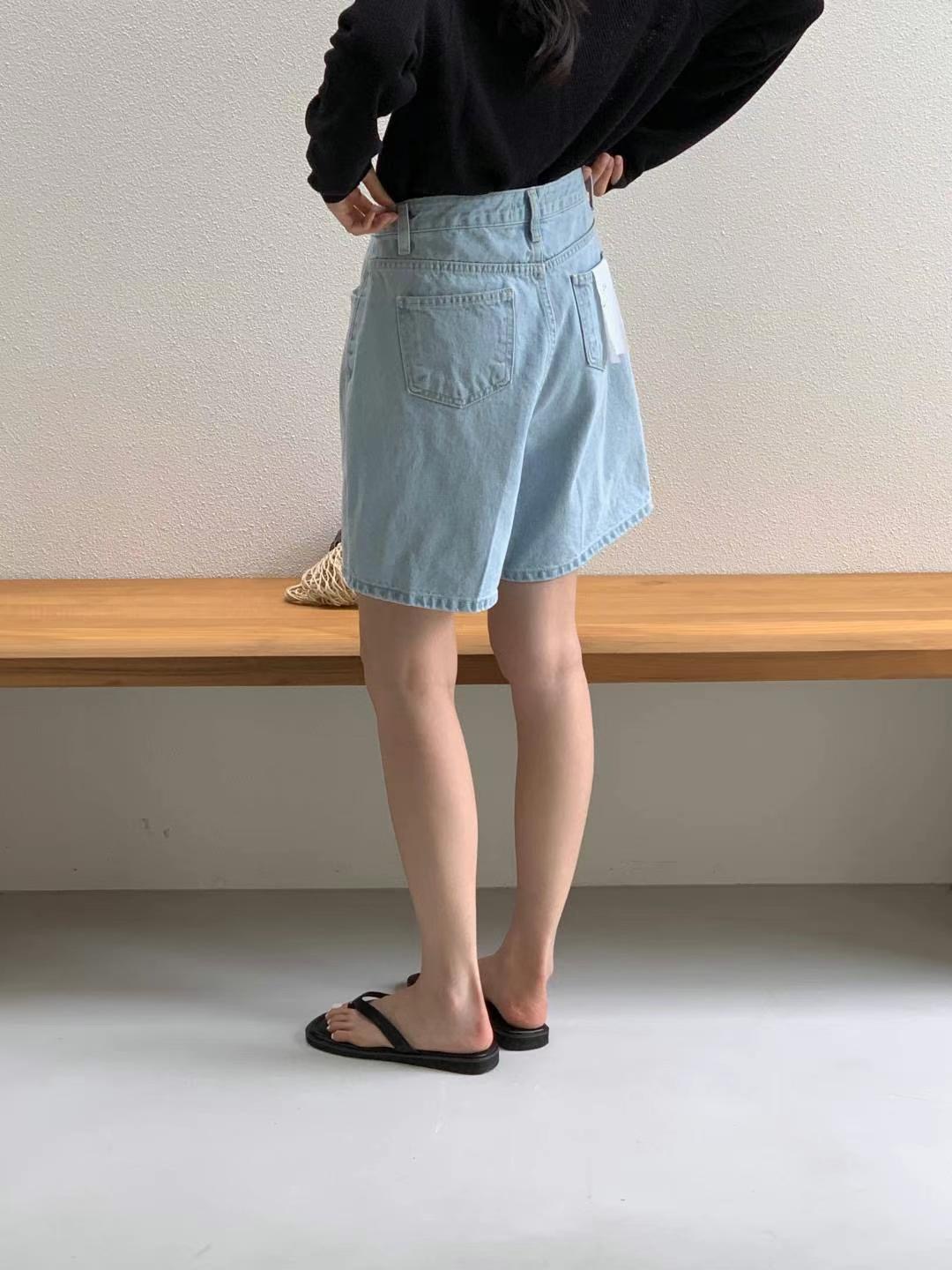 INOUF東大門㊣實拍女裝新款熱賣真品人氣時尚職業休閑25春夏短褲INOUF/FLUTTER短褲